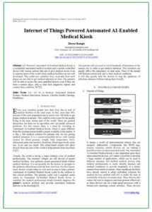 Internet of Things Powered Automated A… Internet of Things Powered Automated A