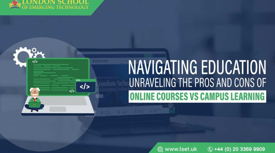 Navigating Education Unraveling the Pros and Cons of Online Courses vs. Campus Learning img
