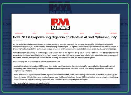 How LSET is Empowering Nigerian Students in AI and Cybersecurity