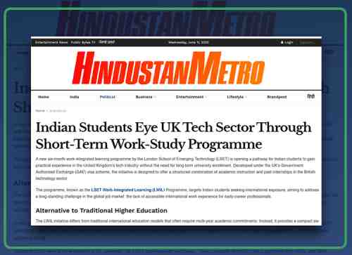 Indian Students Eye UK Tech Sector Through Short-Term Work-Study Programme - hindustan metro