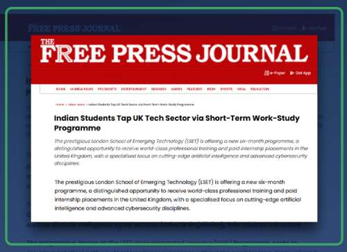 London School of Emerging Technology’s Short-Term UK Tech Program Opens Global Opportunities for Indian Students - Free press Journal