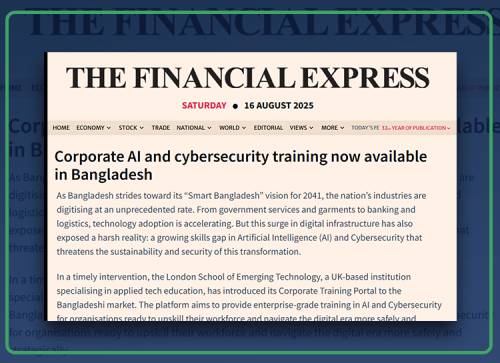 Corporate AI and cybersecurity training now available in Bangladesh